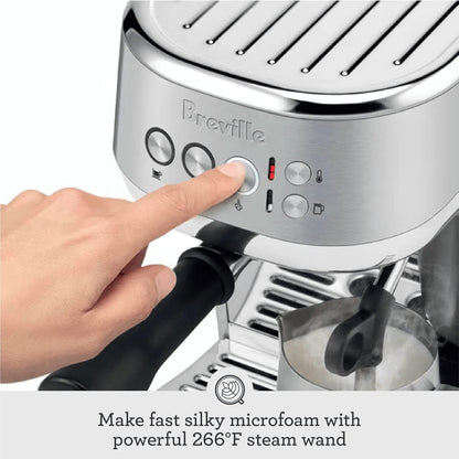 Máquina de café espresso Bambino Plus, Breville BS500, Stainless Steel
