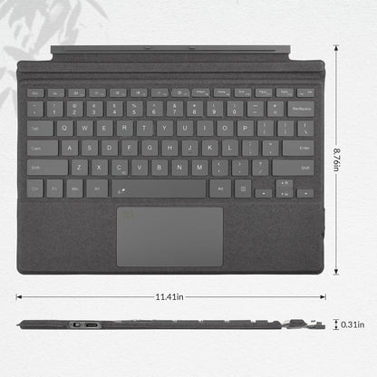 Teclado Bluetooth Rii para Surface Pro 8/9/X con Touchpad