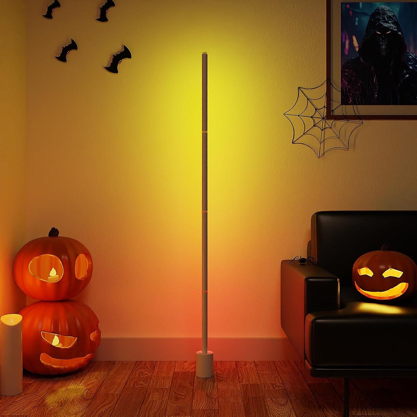 Ailofy, Lámpara de pie inteligente, compatible con Alexa, sincronizable