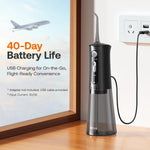 Irrigador Bucal Inalámbrico, Recargable con 3 modos de limpieza, IPX7.