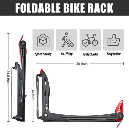 Soporte giratorio de pared para bicicleta, Wallmaster BIKEPAL.