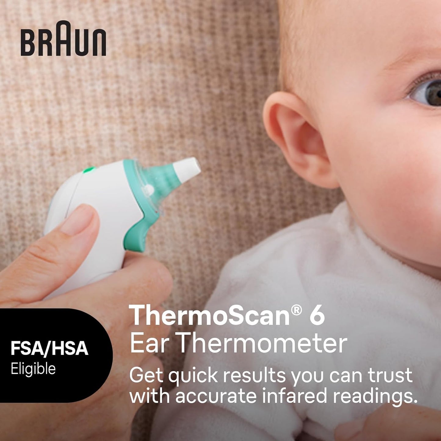 Braun Thermoscan 6, Termómetro Digital De Oído,