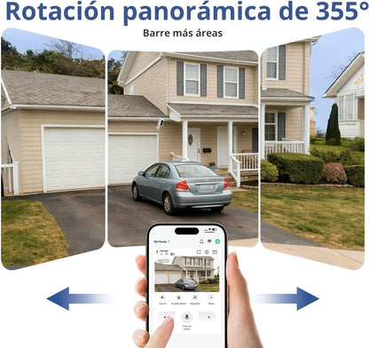 Cámaras Seguridad WiFi 2K Exterior IP65 Visión Nocturna