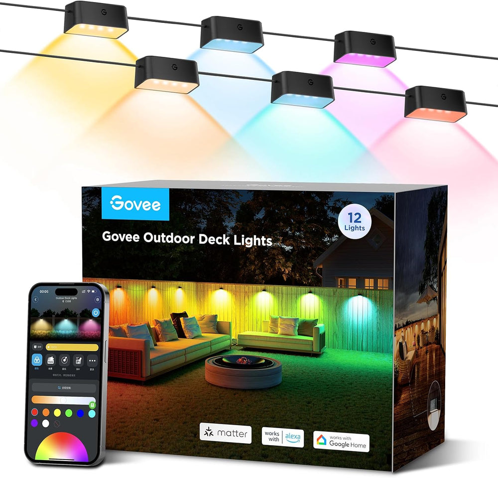 Luces de Cerca Govee H6078, Multicolor con Control Inteligente, IP65