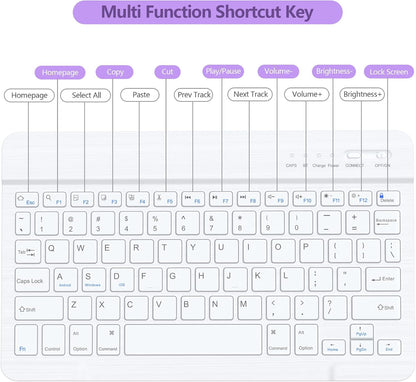 Funda para iPad de 11" con teclado Bluetooth desmontable