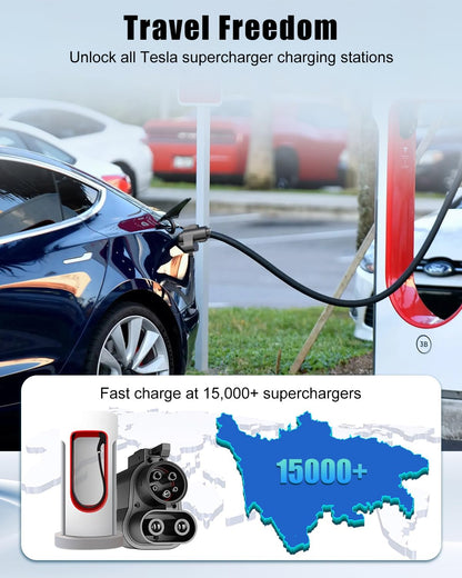 Adaptador Tesla NACS a CCS1 Carga Rápida 500A 1000V (USADO)