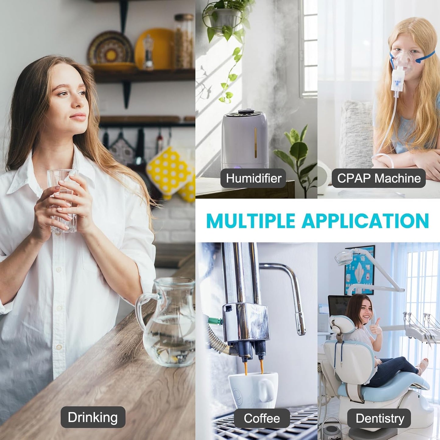 DC HOUSE, Destilador de agua, acero inoxidable, 1GAL. (USADO)