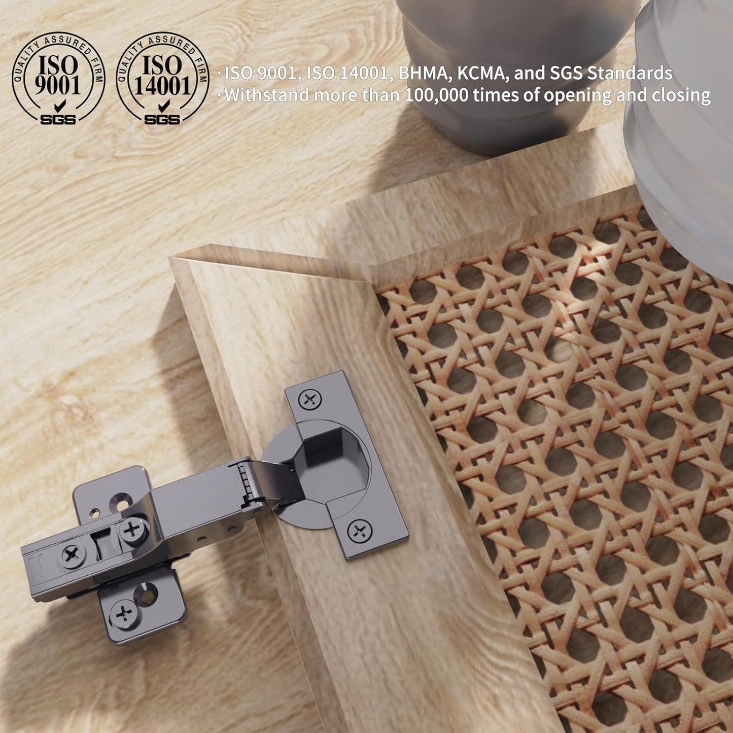 46 bisagras Chibery ocultas cierre suave automático sin marco