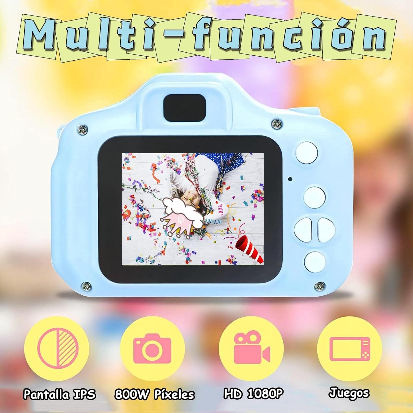 Cámara para Niños, Mini Cámara Digital de Video y Foto.