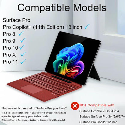 Teclado Zoof 2089D para Microsoft Surface Pro de 13", 11 /10 /9 /8 /X