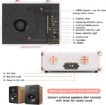 Tocadiscos De Vinilo Con Altavoces Incorporados, RetroAudio