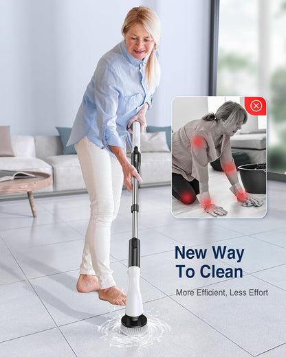 Limpiador Inalámbrico Cepillo Impermeable IPX7 para Piso LABIGO