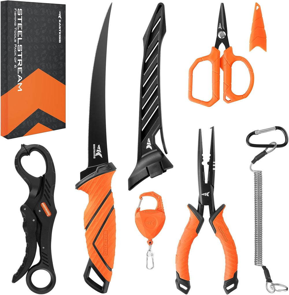 Kit de Herramientas de Pesca, KastKing SteelStream, 6 Piezas.