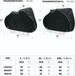 Funda para bicicletas, Team Obsidian, XXL(3 bicis), oxford impermeable.