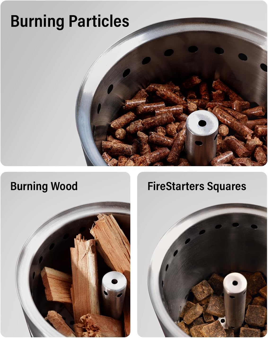 YEFU - Brasero de mesa de 25x18cm camping