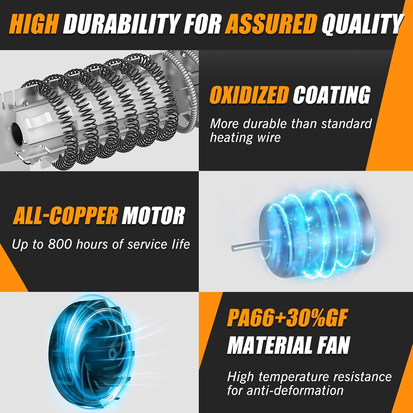 Pistola de calor rapido de 1850 W, contra sobrecarga DIAFIELD