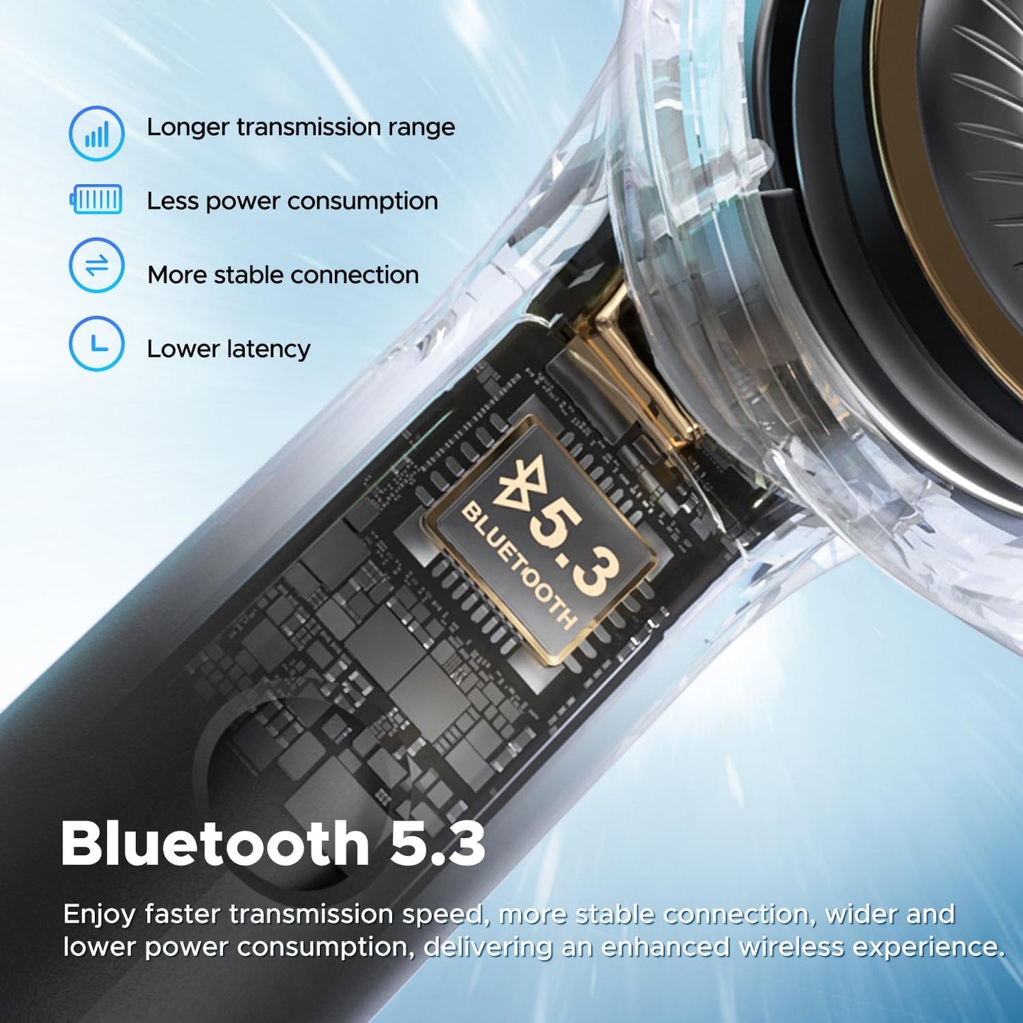 SoundPEATS - Auriculares Inalámbricos Air4 Lite