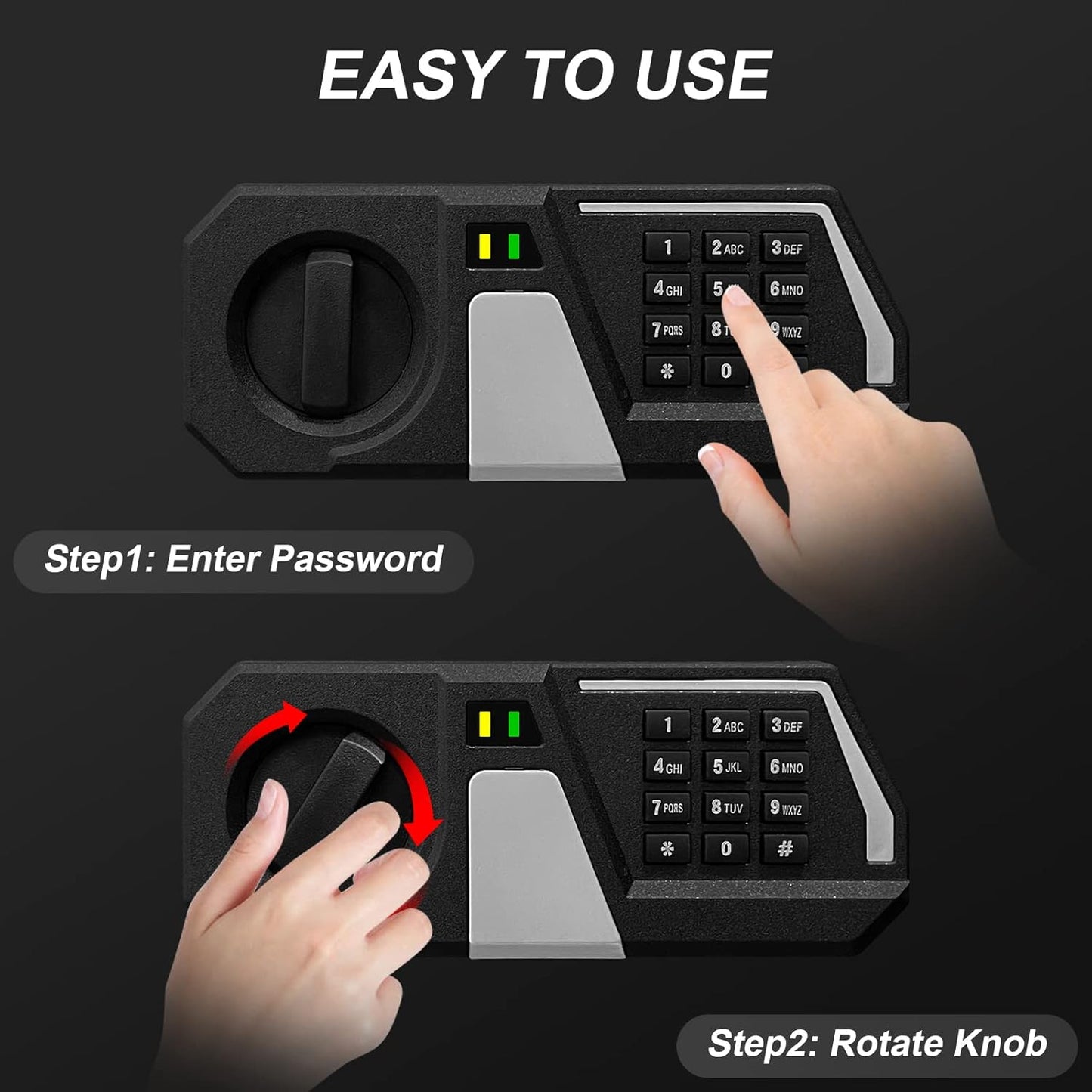 Caja de seguridad digital electrónica de 13.8" Tenamic