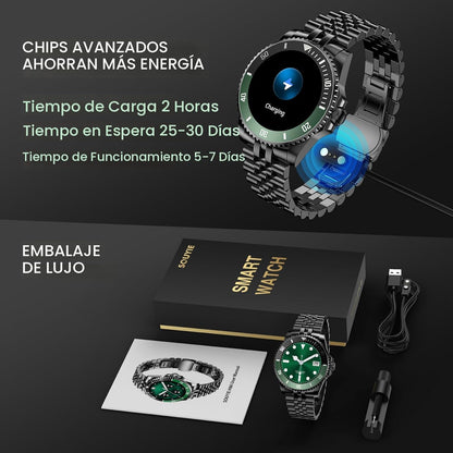 Reloj inteligente DA GPT 2025, impermeable, pantalla AMOLED de 1.19.