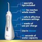 Irrigador Dental Waterpik Inalámbrico Recargable