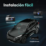 Dashcam para Auto Delantera y Trasera, BOTSLAB 4K+2K, (SIN CAJA).