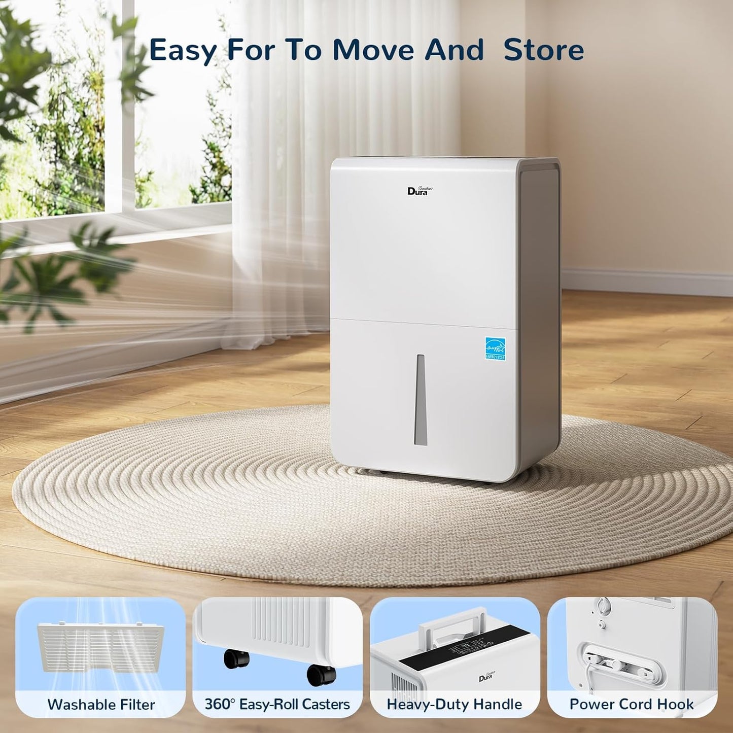 Deshumidificador, 4500 pies cuadrados, manguera drenaje,(USADO).