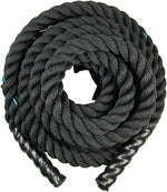 Cuerda Battle Rope Crossfit Fitness 9 m negra marca OUTROAD