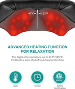 Masajeador Cuello Espalda Nekteck Shiatsu Inalámbrico Calor