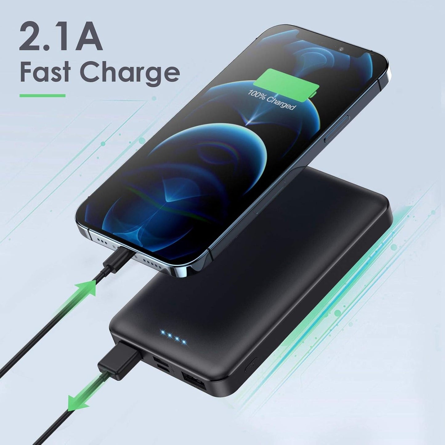 2 Cargadores portátiles 10000 mAh HX60S9