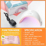 Kit Uñas Gel Gellen 10 Colores Lámpara UV LED
