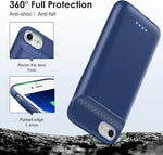 Carcasa Bateria 7000 mAh iPhone 6/7/8/SE Azul