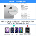 Funda con teclado JILBEALG comp iPad Air 13" M3 2025  M2 2024