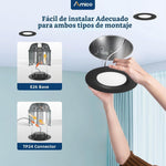 Luces empotrables Amico 24 Pack 5/6", 5CCT borde deflector negro.