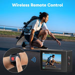 Cámara Deportiva 4K, Acuática Sumergible 30M, Control Remoto 2.4G.
