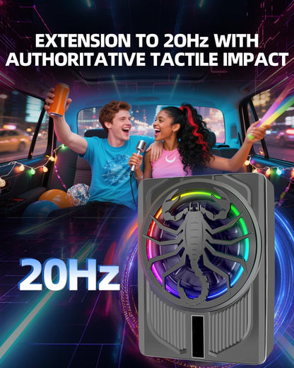 Subwoofer y amplificador para automóvil de 1600 W, luz RGB (USADO)
