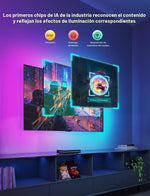 Govee Retroiluminación LED RGBIC TV 90 LED Sync AI 75-85INCH