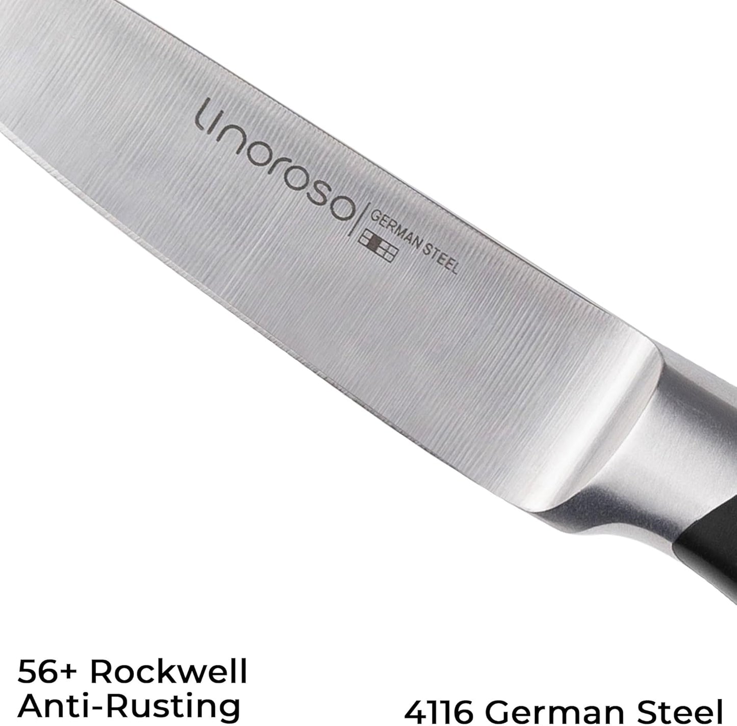 Linoroso, cuchillo de cocina de 3.5", acero al carbono aleman.(USADO)