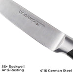Linoroso, cuchillo de cocina de 3.5", acero al carbono aleman.