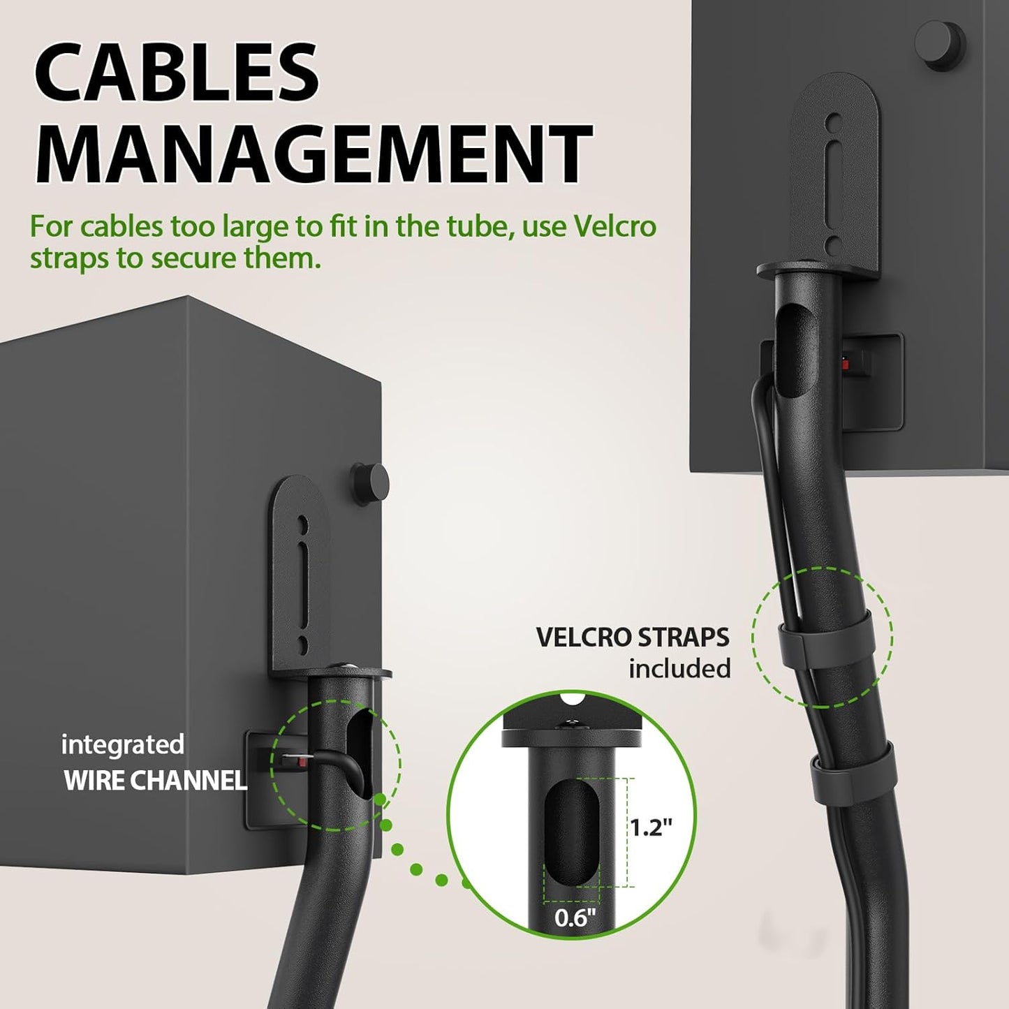 Soportes universales para bocinas, USX MOUNT, 11 lbs por soporte.