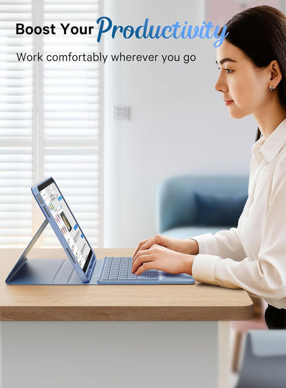 CHESONA Funda para iPad de 10ª Generación con Teclado