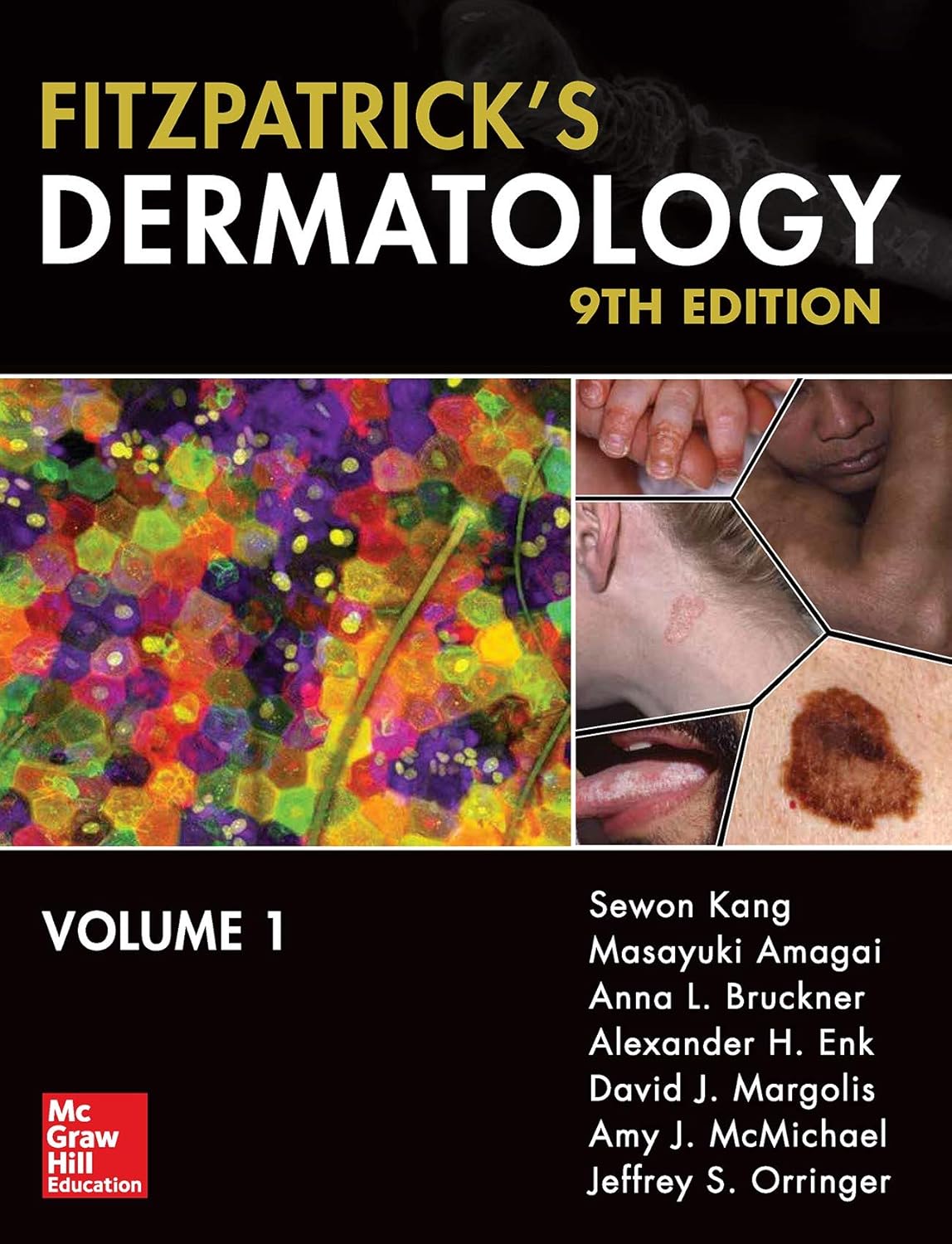 Libro Fitzpatrick's Dermatology, 9th Edicion, Volumen 1, editorial McGraw.