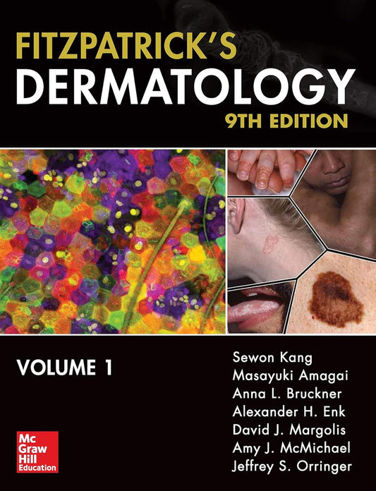 Libro Fitzpatrick's Dermatology, 9th Edicion, Volumen 1, editorial McGraw.