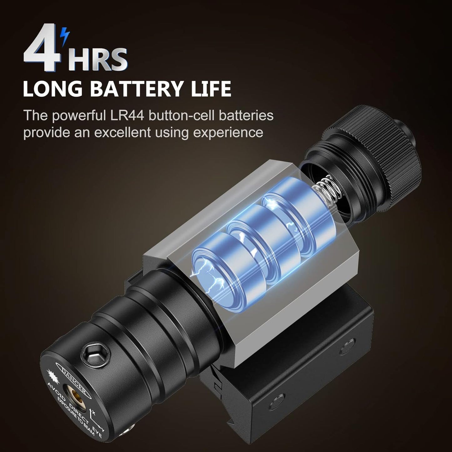 Laser para mira deportiva, tactico, compacto, riel Picatinny. (DETALLE)