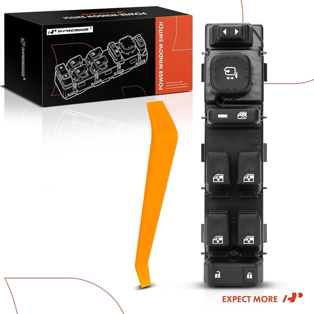 Interruptor de ventana eléctrica con espejos plegables, A-Premium.