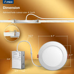 Luces LED Empotrables Amico 6in 5CCT Luz Nocturna 24 paq