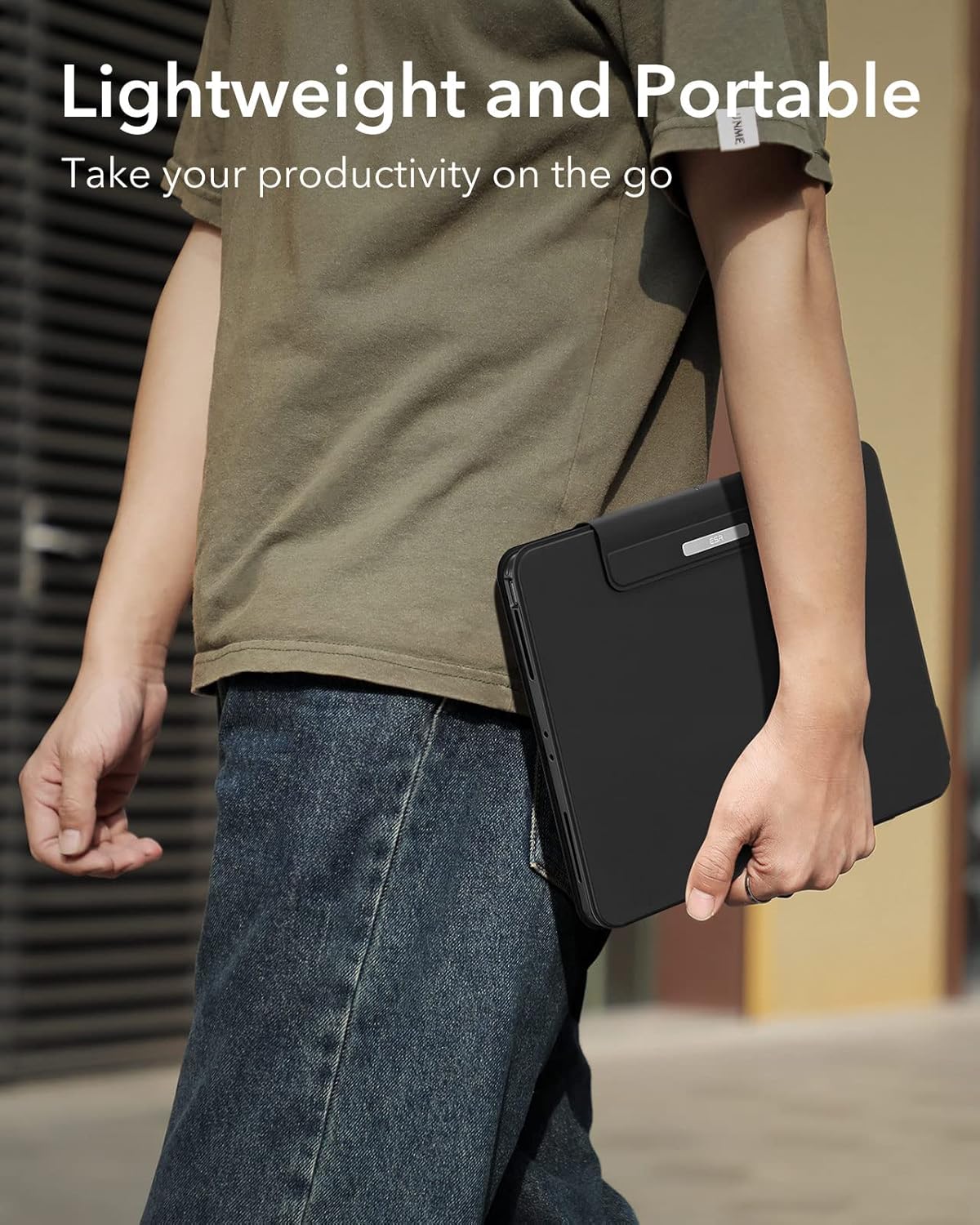 ESR - Funda con teclado para iPad Pro de 12.9 " magnética desmontable