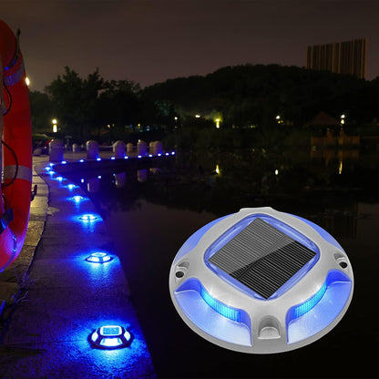VOLISUN Paquete de 12 luces solares marinas para muelle