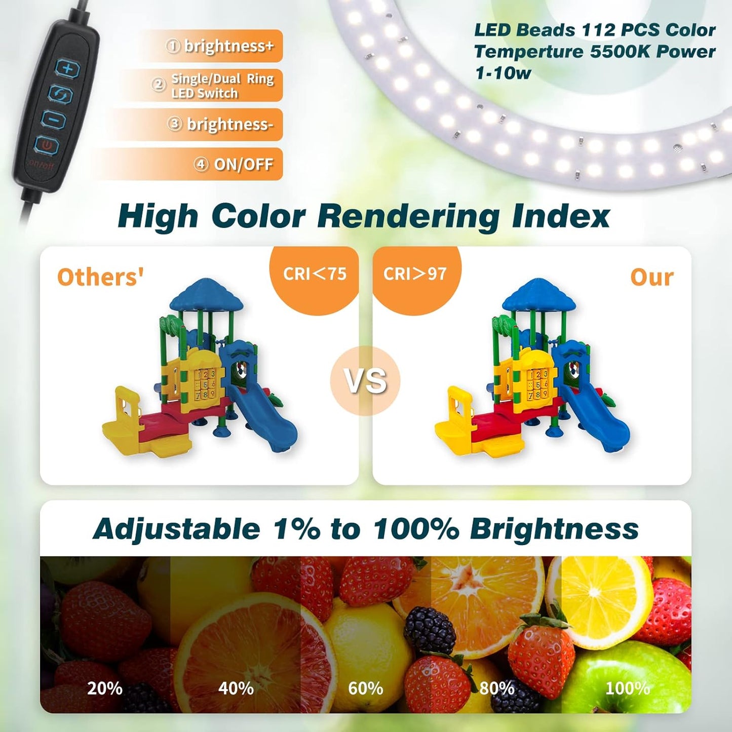 PULUZ - Caja de estudio fotográfico portátil con luz