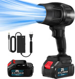 Soplador de hojas inalámbrico Saker, 180000 RPM con velocidad ajustable.