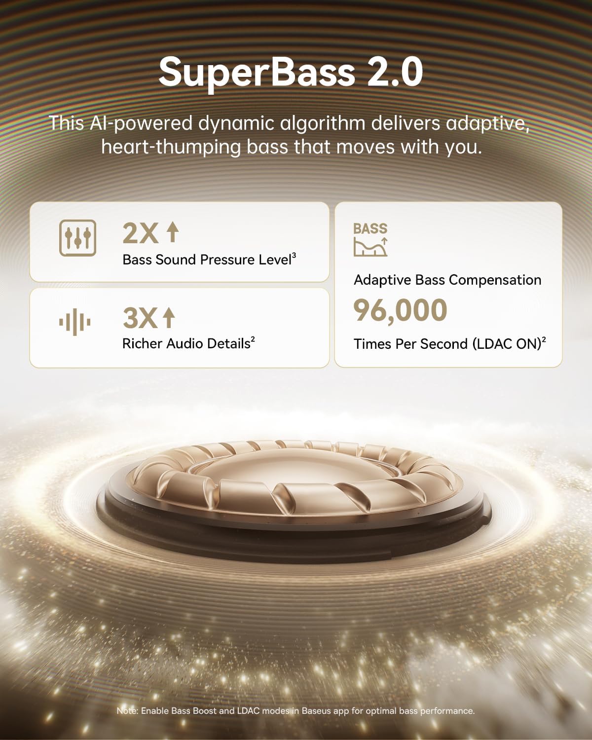 Auriculares abiertos, Baseus Bowie MC1 Pro, Sonido acústico.PEARL